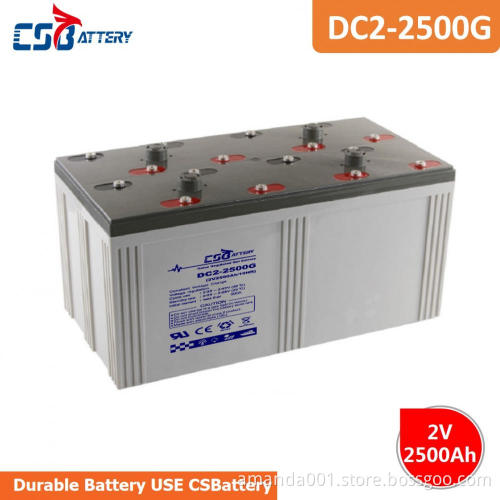 CSBattery 2V 2500Ah backup energy GEL Battery for Motorcycle-Power/home-appliance/Solar-storage/power-Inverter